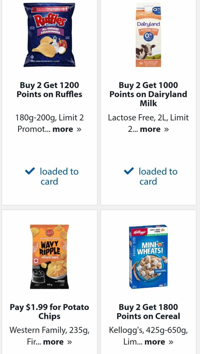 Save On Foods More Rewards Grocery App Example